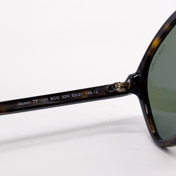NEW TOM FORD TF1020 ECO 52N HAVANA MEN SUNGLASSES JAYSON FT1020/S ROUND TOM FORD - Picture 8 of 9